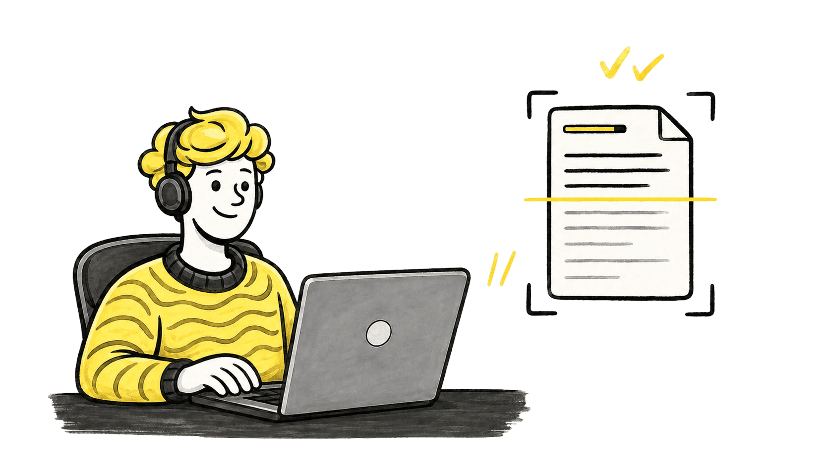 A writer checking a document for AI detection